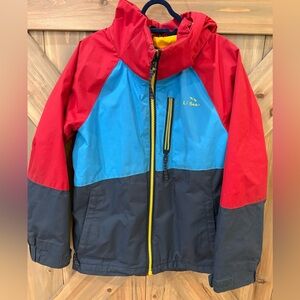L.L. Bean Kids Colorblock Outer Shell Jacket 6X/7